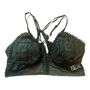 Aerie Lace Bralette in Dark Green